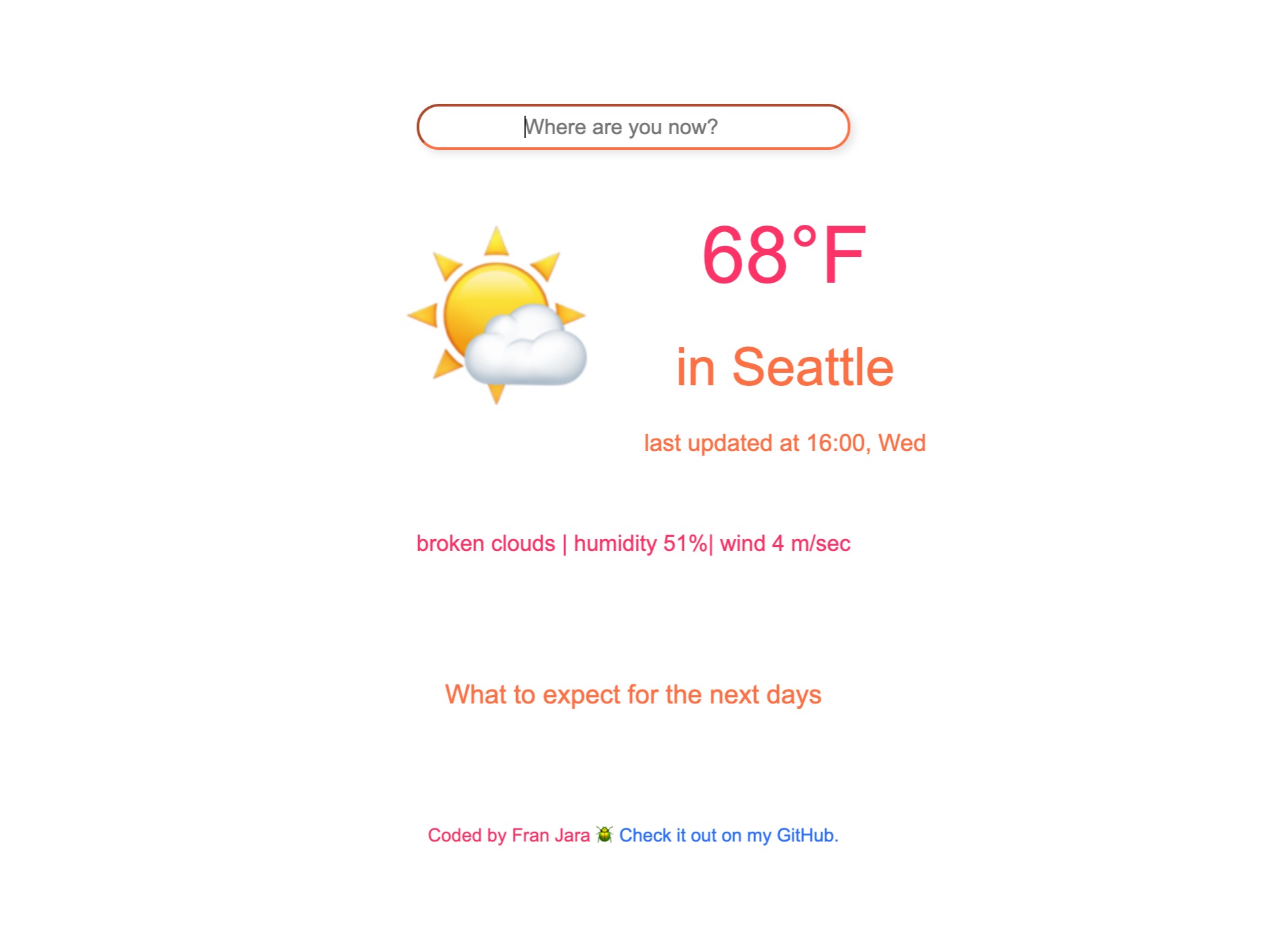 project weather app